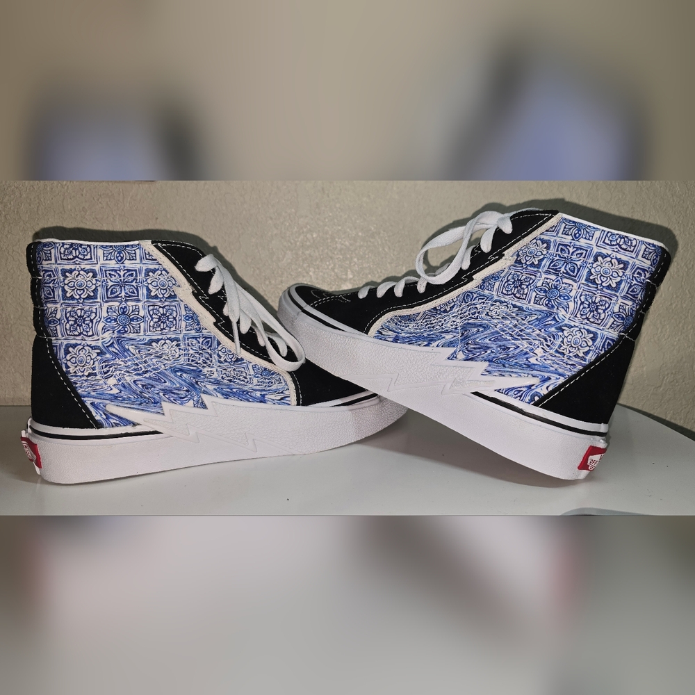 NWT Vans Sk8-Hi Bolt Liquify Black - Mens 5.5 - 6 - Picture 7 of 7